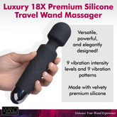Silicone Multi-Speed Rechargeable Travel Wand